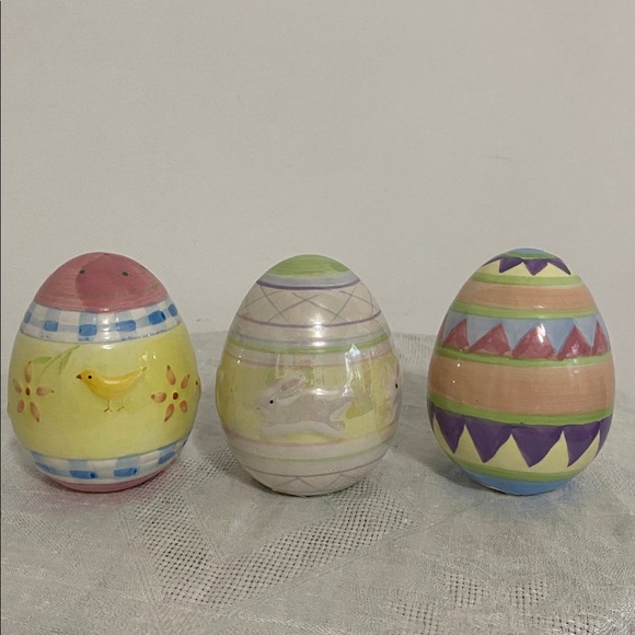 Colorful Ceramic Easter Egg Set - Picture 6 of 8